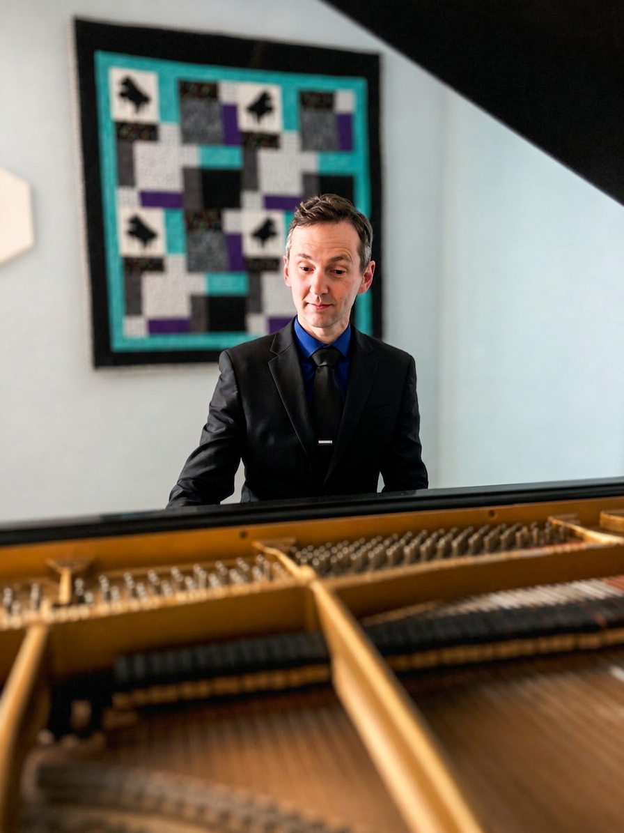 Studio_inside of piano_jesse at piano eyes